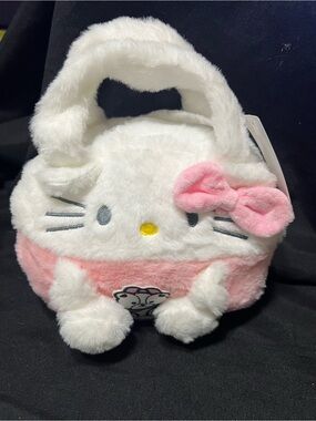 Make me an offer! Hello Kitty Plush White & Pink Kids Tote Bag